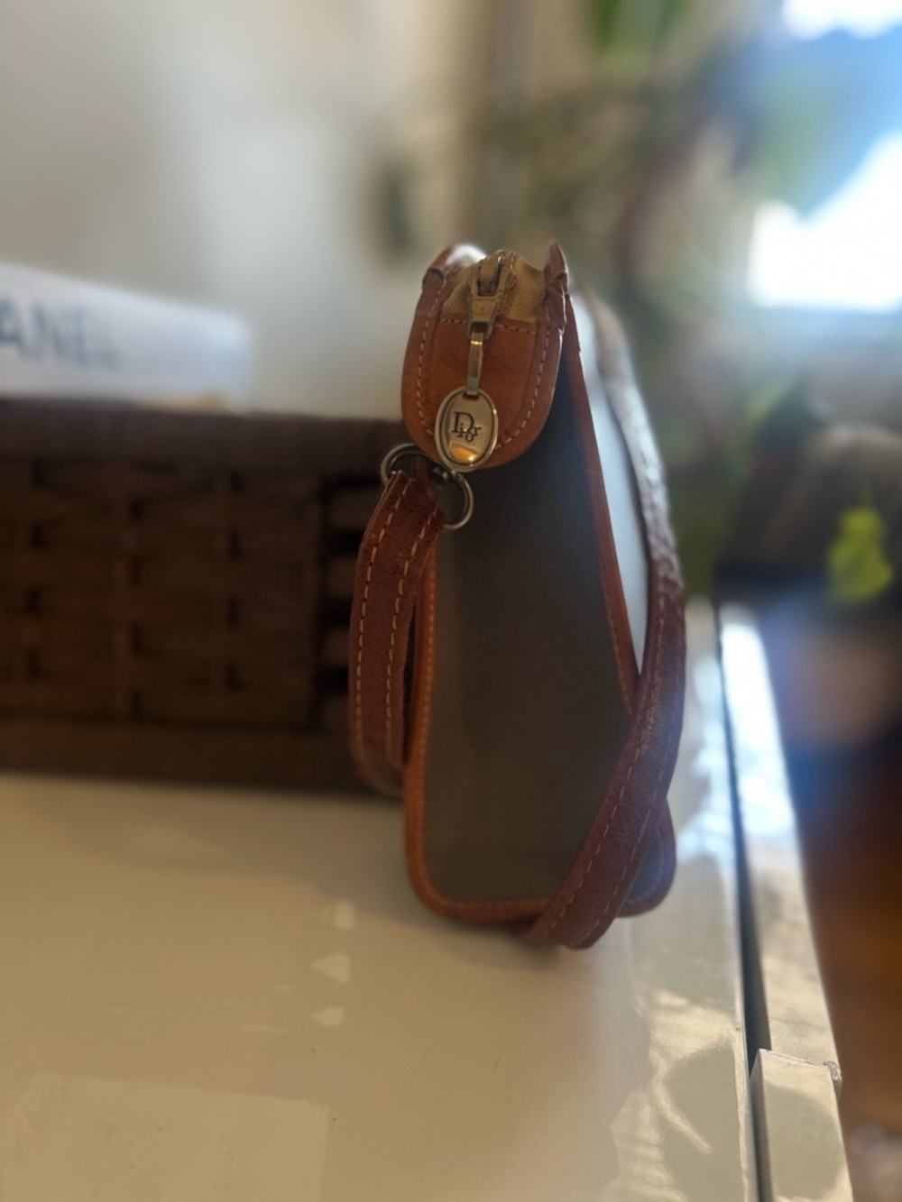 Christian Dior Vintage canvas and leather crossbody bag - Picture 2 of 15